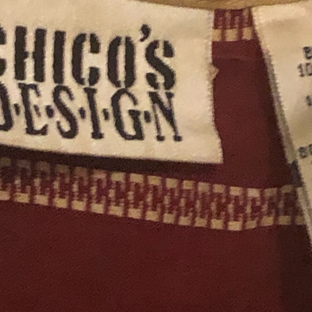 Chico’s Button Down Color Block Top With Embroide… - image 2